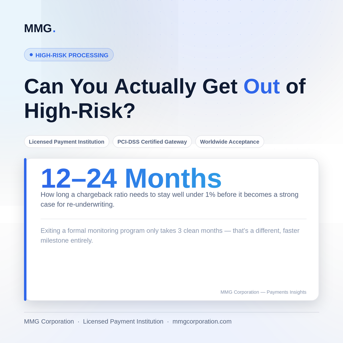 Can You Actually Get Out of High-Risk?