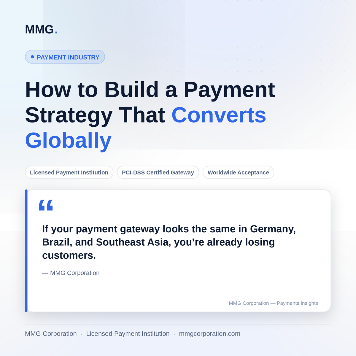 How to Build a Payment Strategy That Converts Globally