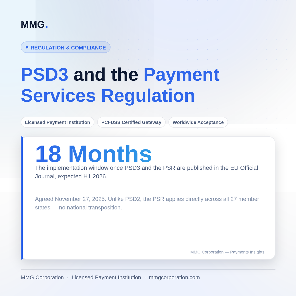 PSD3 and the Payment Services Regulation