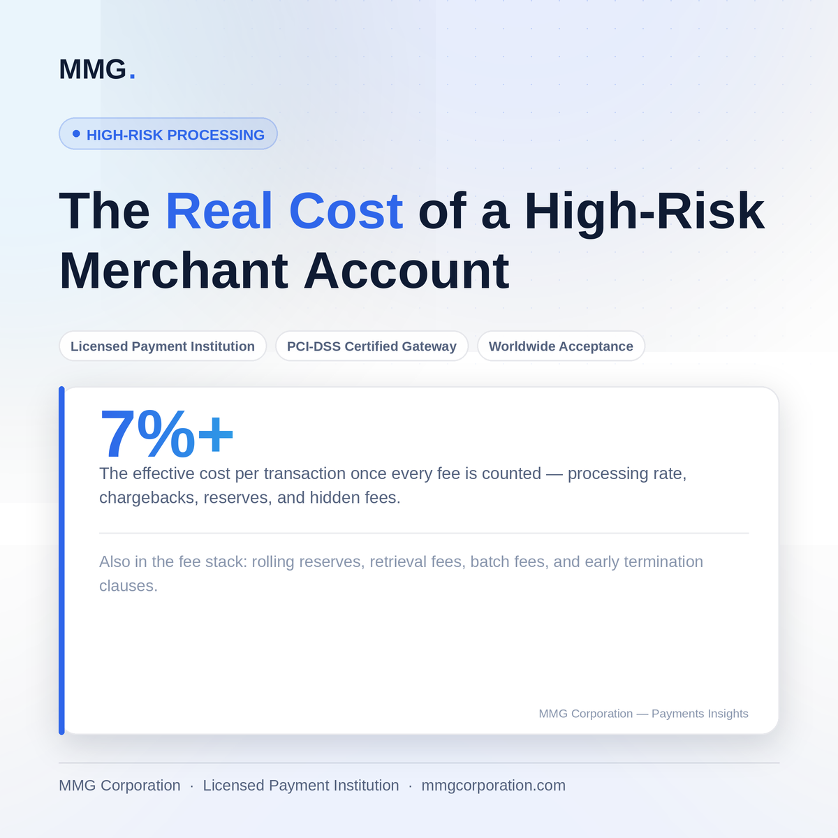 The Real Cost of a High-Risk Merchant Account
