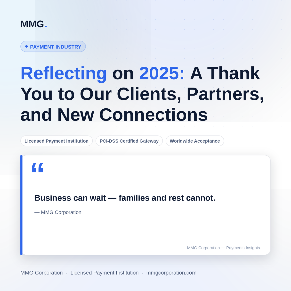 Reflecting on 2025