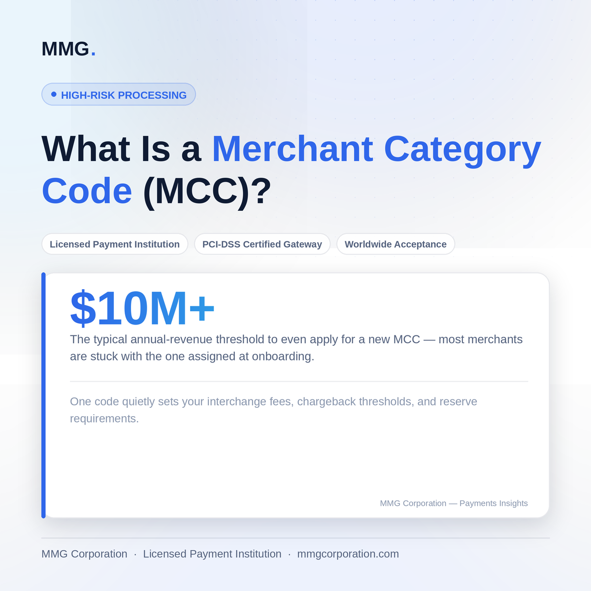 What Is a Merchant Category Code (MCC) — and Why Yours Matters More Than You Think
